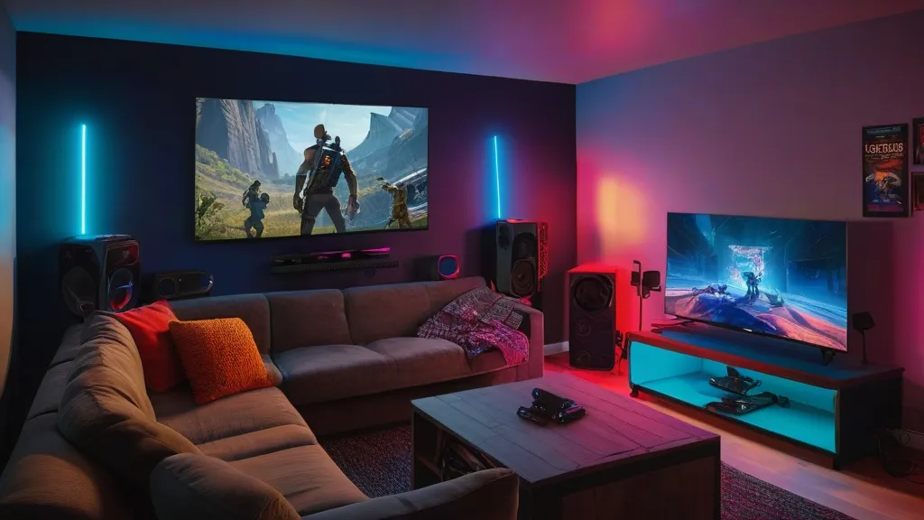 gaming room setup